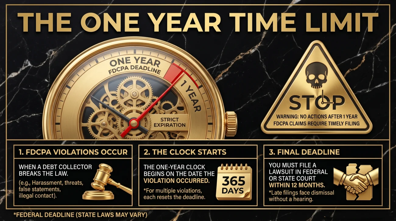 Fdcpa Violation Statute Of Limitations One Year