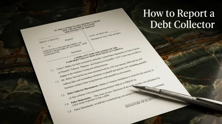 How to Report a Debt Collector: Which Agency Does What