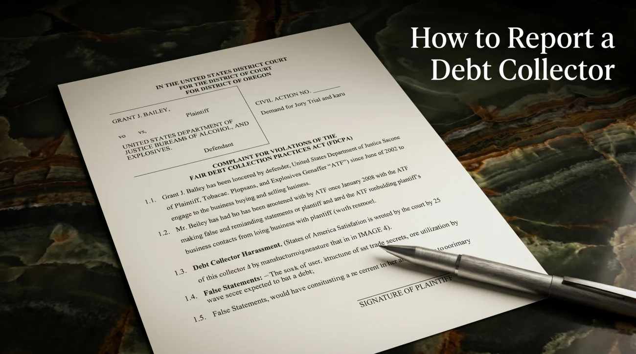 How To Report A Debt Collector