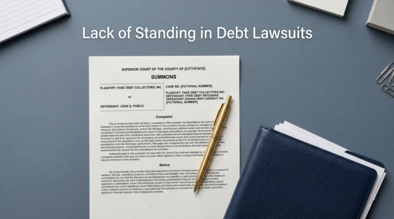 Lack of Standing in Debt Collection Lawsuits: Why Debt Buyers Can’t Prove They Own Your Debt