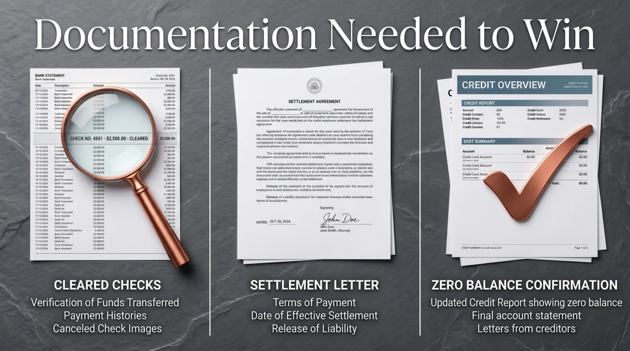 Proof Of Payment For Debt Lawsuit