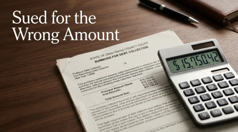 Wrong Amount in a Debt Collection Lawsuit: How to Challenge Unauthorized Fees and Inflated Balances